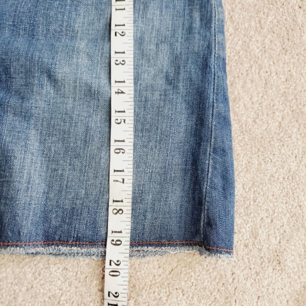 Banana Republic Denim Y2K 2000s Country Western Boho Skirt 30 - Picture 6 of 7
